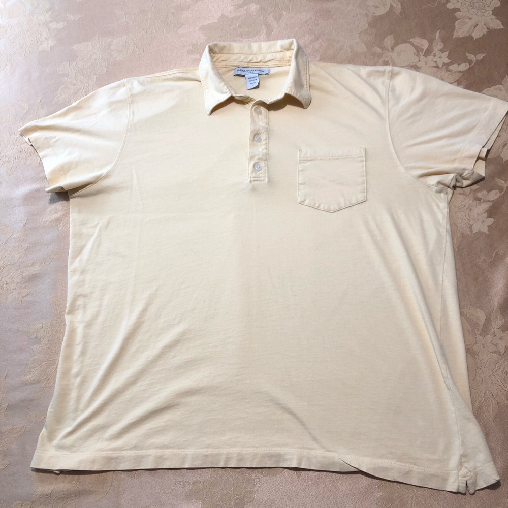 Banana Republic Yellow Men’s Polo Shirt Size XL